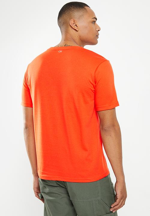 Calvin Klein - CK pw - short sleeve T-shirt mens - orange 