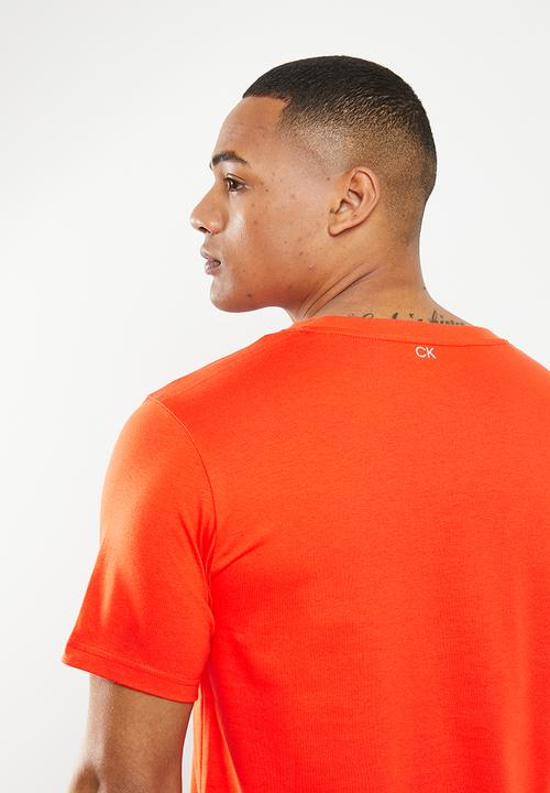 Calvin Klein - CK pw - short sleeve T-shirt mens - orange 