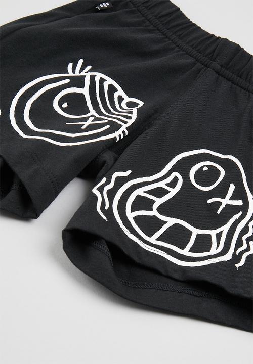 adidas Originals - Short & tee set - white/black