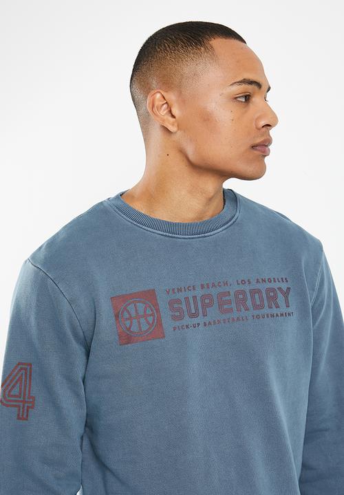 Superdry. - Vintage ath club crew - rich navy