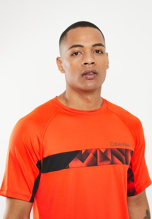 Calvin Klein - CK wo - short sleeve T-shirt mens - orange 