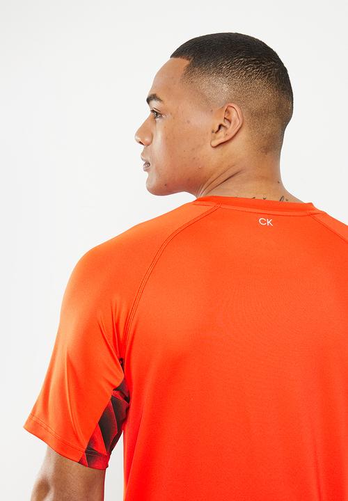 Calvin Klein - CK wo - short sleeve T-shirt mens - orange 