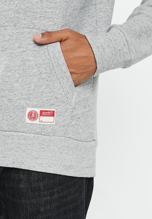 Superdry. - Vintage athletic hood - athletic grey marl
