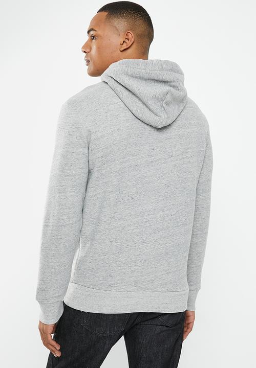 Superdry. - Vintage athletic hood - athletic grey marl
