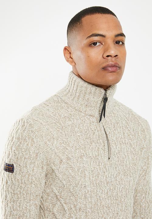 Superdry. - Jacob henley - oatmeal marl
