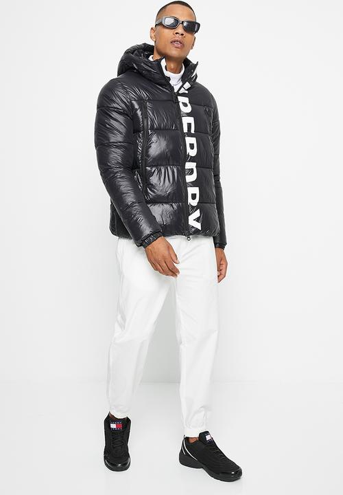 Superdry. - Code mtn hooded alpine jkt - black