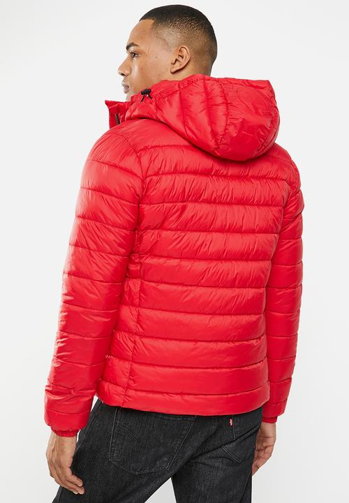 Superdry. - Classic fuji puffer jacket - high risk red