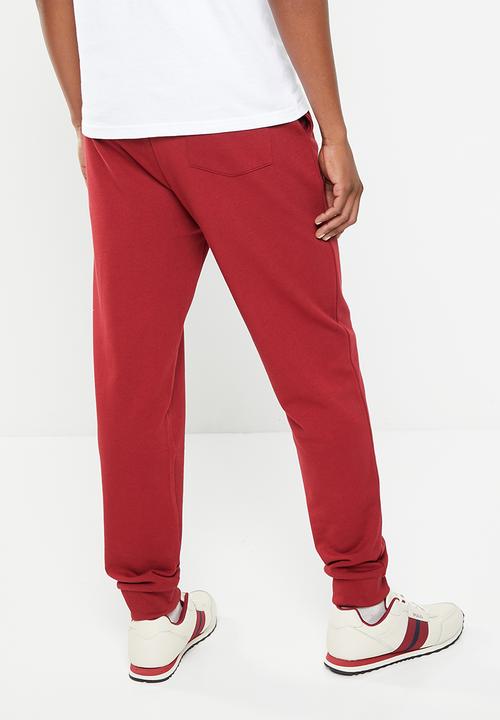 POLO - Men sport cuffed jogger - burgundy