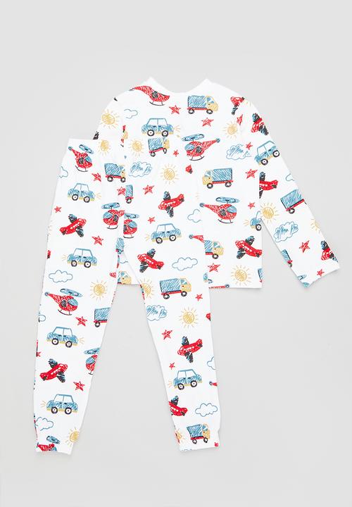 Superbalist - Winter pj set - white