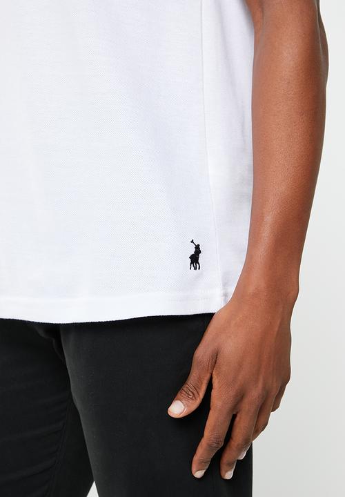 POLO - Mens emb logo short sleeve golfer - white