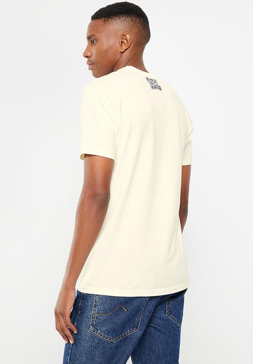 POLO - Mens pjc print logo short sleeve  tee - ecru