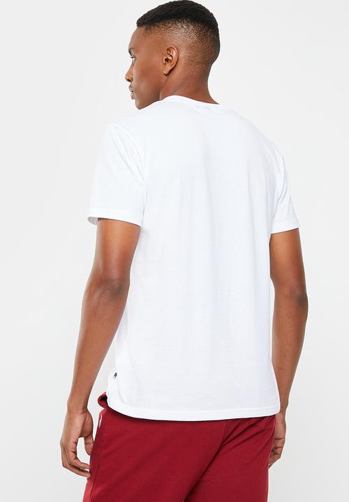 POLO - Men sport stripe print short sleeve tee - white