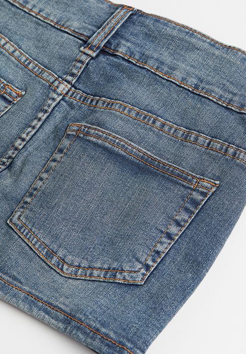 H&M - Denim mini skirt - denim blue 