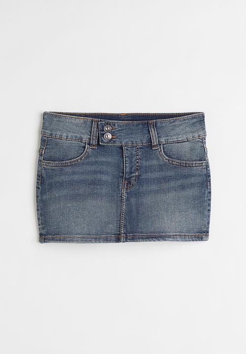 H&M - Denim mini skirt - denim blue 