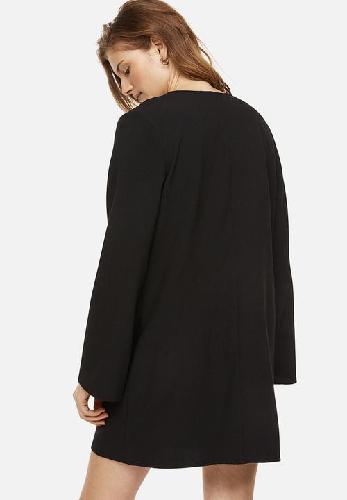 H&M - V-neck dress - black
