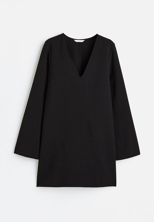 H&M - V-neck dress - black