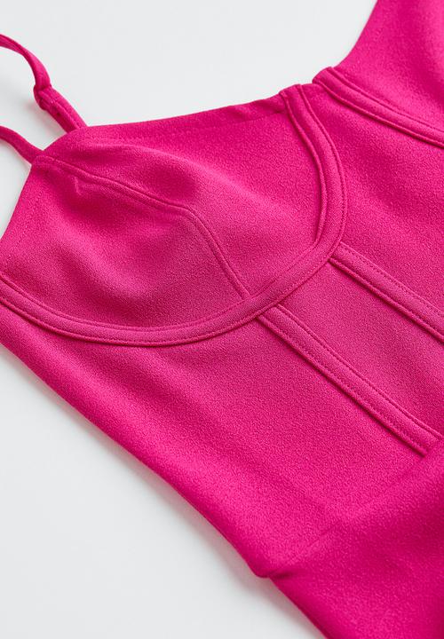 H&M - Jersey bodycon dress - cerise 