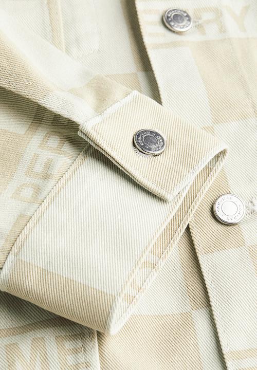 H&M - Boxy twill jacket - beige
