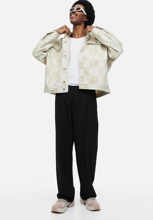 H&M - Boxy twill jacket - beige