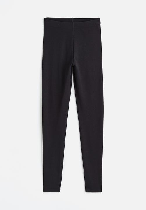 H&M - Jersey leggings - black