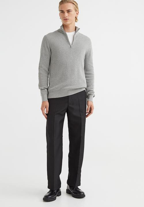 H&M - Slim fit jumper - light grey marl