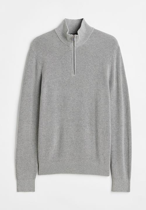 H&M - Slim fit jumper - light grey marl