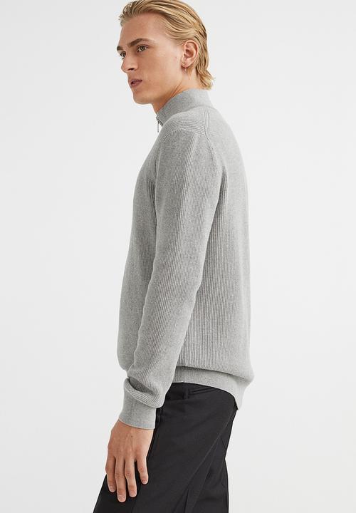 H&M - Slim fit jumper - light grey marl