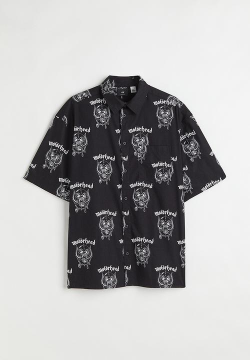 H&M - Short-sleeved shirt - black