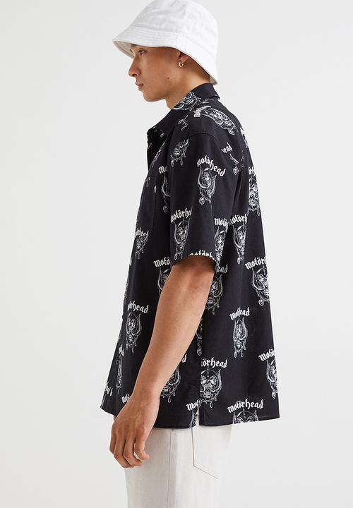 H&M - Short-sleeved shirt - black