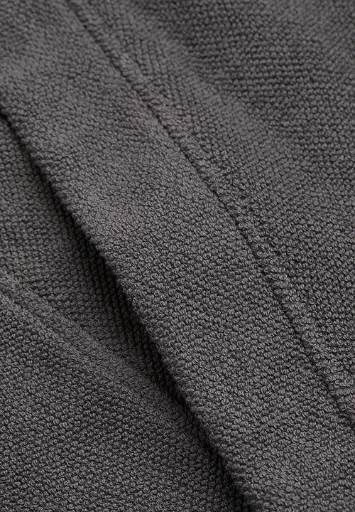 H&M - Terry dressing gown - anthracite grey 