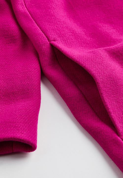 H&M - Double-breasted coat - cerise