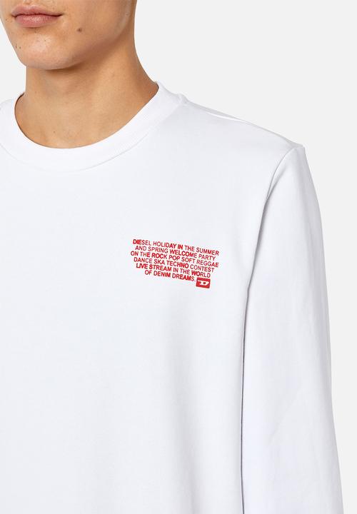 Diesel  - S -ginn - K29 sweatshirt 100 Diesel - white