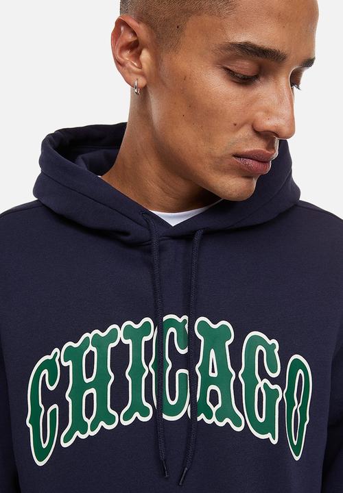 H&M - Regular fit hoodie - dark blue/chicago 
