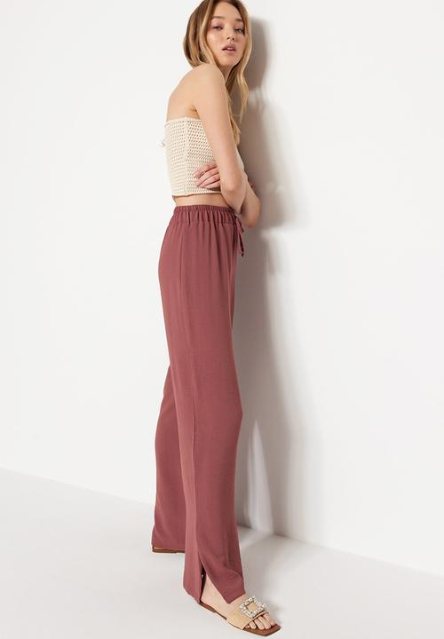 Trendyol - Drawstring trousers - brown
