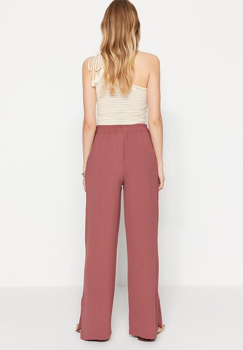 Trendyol - Drawstring trousers - brown