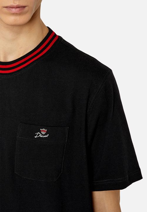 Diesel  - T-just-pocket-crow - black