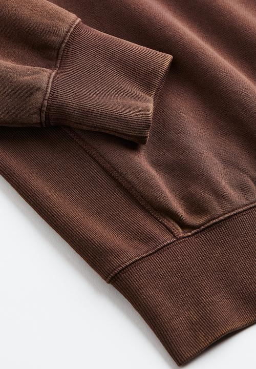 H&M - Oversized fit cotton sweatshirt - brown