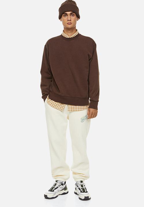 H&M - Oversized fit cotton sweatshirt - brown