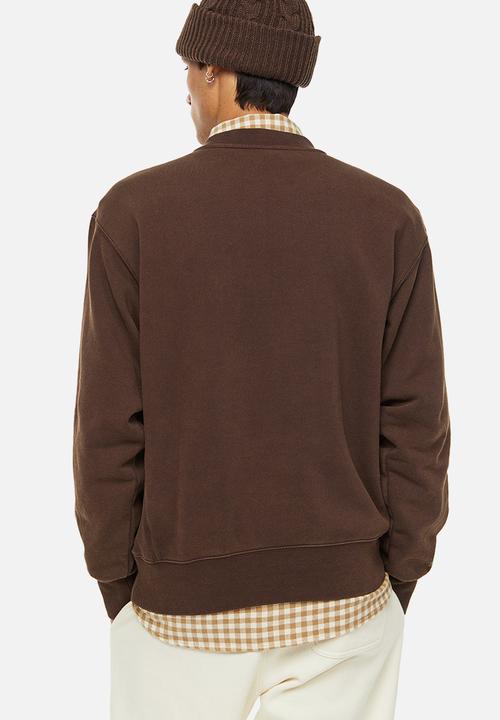 H&M - Oversized fit cotton sweatshirt - brown