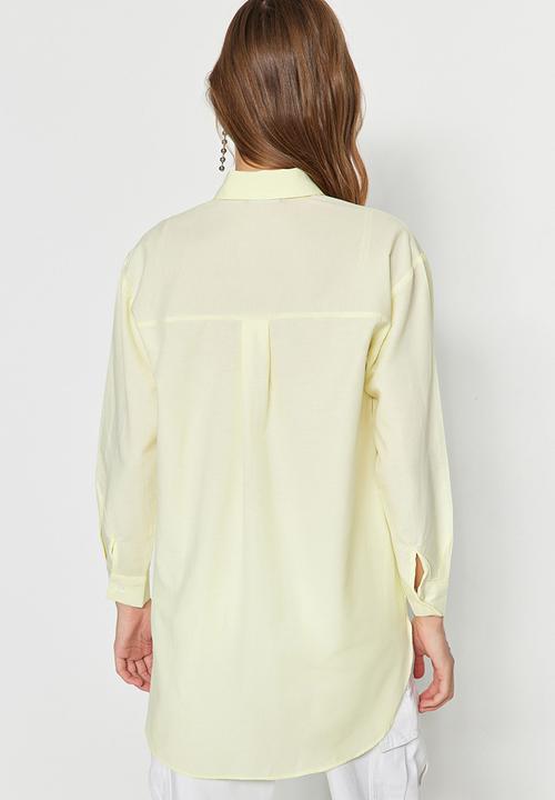 Trendyol - Modest heart shirt - yellow