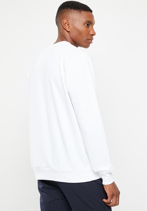 Ben Sherman - B kangaroo pkt sweater - white