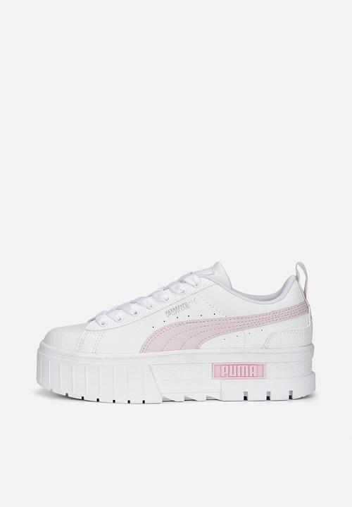 PUMA - Mayze leather jr - puma white/pearl pink