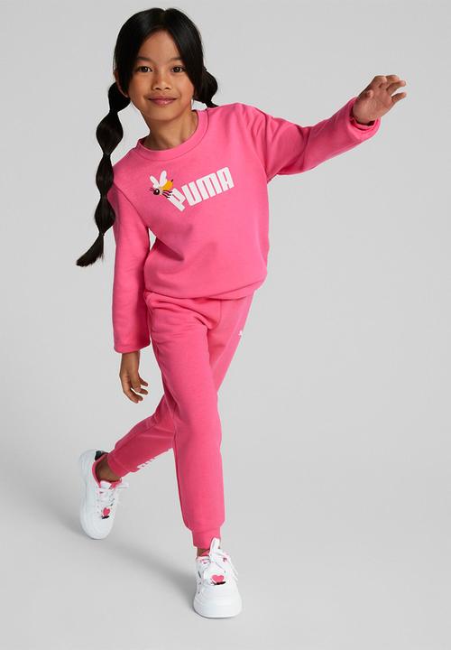 PUMA - Small world crew tr - sunset pink