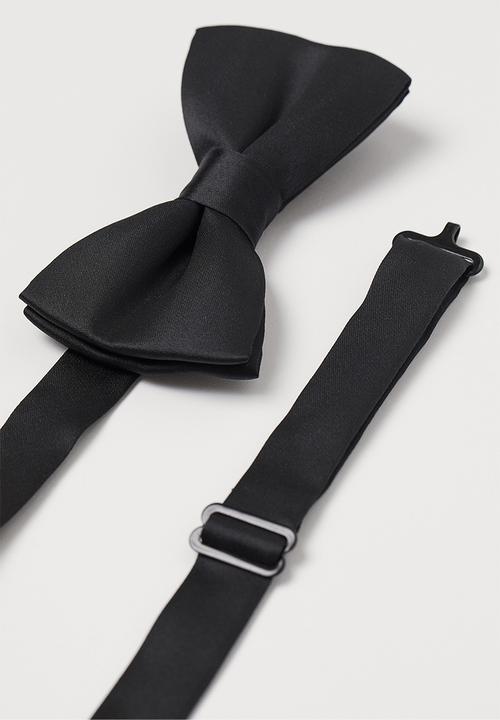 H&M - Satin bow tie - black