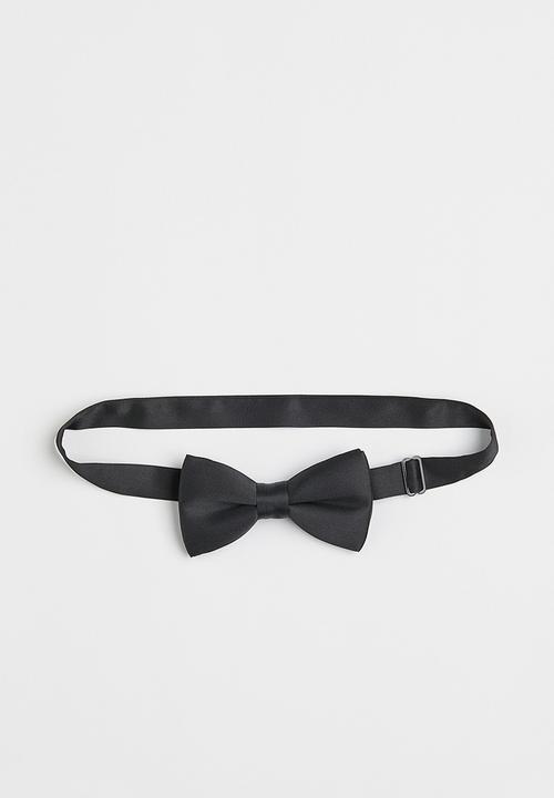 H&M - Satin bow tie - black