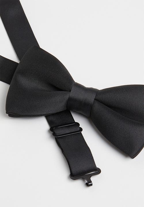 H&M - Satin bow tie - black
