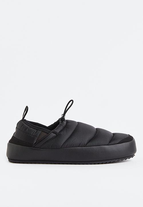 H&M - Padded slip-on slippers - black