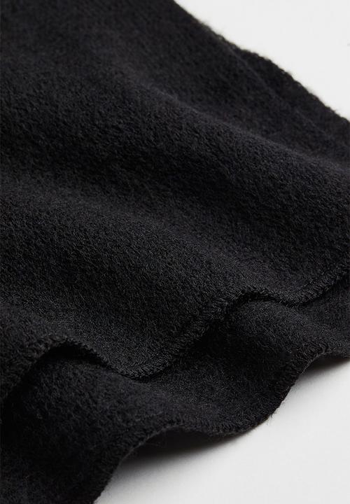 H&M - Fine-knit scarf - black