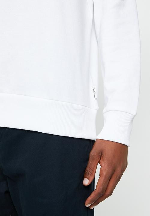 Ben Sherman - Signature crew sweater  - white