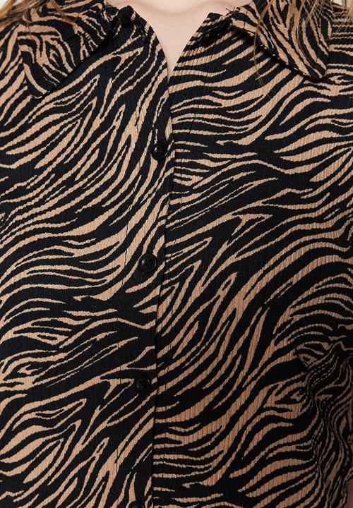 Trendyol - Animal print trousers - brown & black